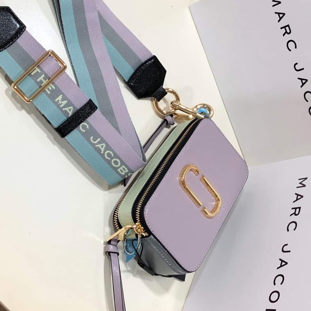 Túi đeo chéo nữ Marc Jacobs da thật màu tím | Túi xách Snapshot Camera bag mẫu mới nhất 1