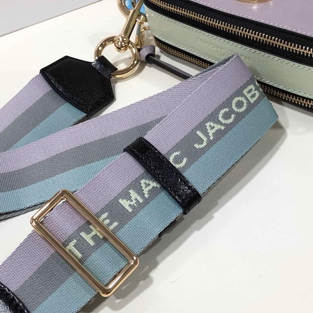 Túi đeo chéo nữ Marc Jacobs da thật màu tím | Túi xách Snapshot Camera bag mẫu mới nhất 6