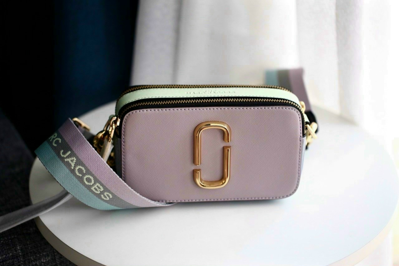 Túi đeo chéo nữ Marc Jacobs da thật màu tím | Túi xách Snapshot Camera bag mẫu mới nhất 11