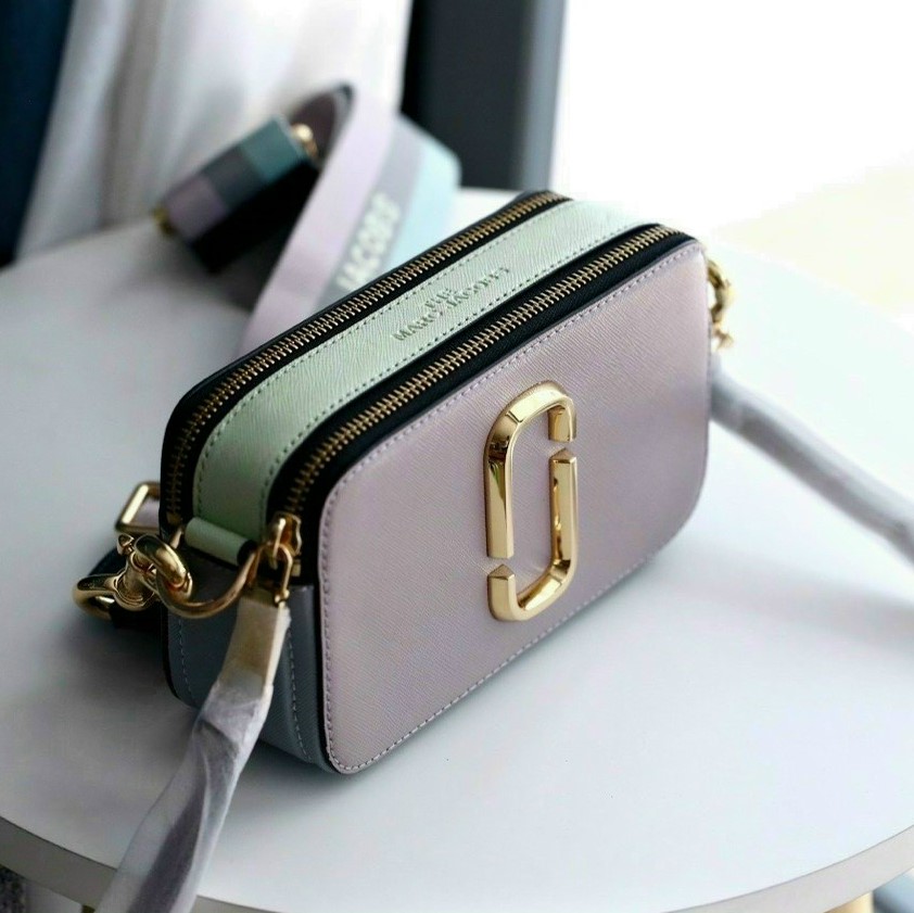 Túi đeo chéo nữ Marc Jacobs da thật màu tím | Túi xách Snapshot Camera bag mẫu mới nhất 13