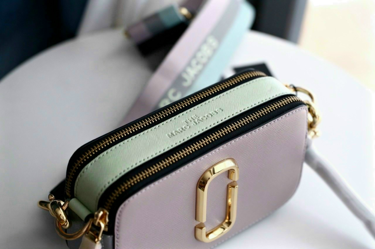 Túi đeo chéo nữ Marc Jacobs da thật màu tím | Túi xách Snapshot Camera bag mẫu mới nhất 15