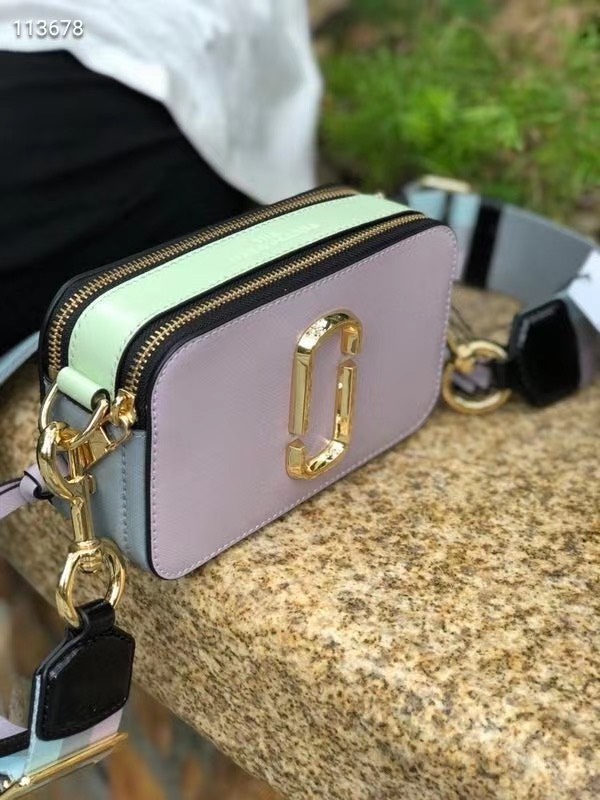 Túi đeo chéo nữ Marc Jacobs da thật màu tím | Túi xách Snapshot Camera bag mẫu mới nhất 17