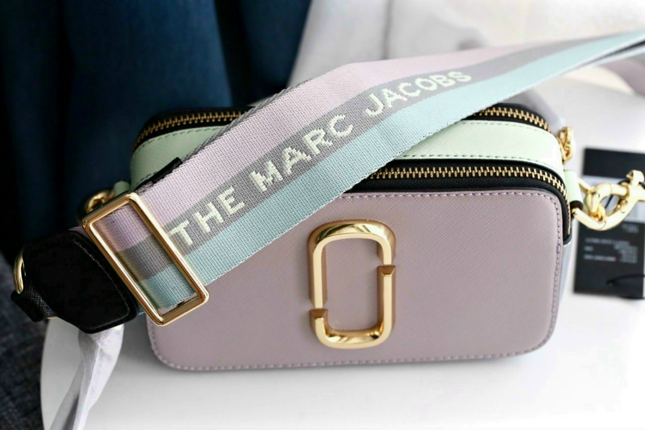 Túi đeo chéo nữ Marc Jacobs da thật màu tím | Túi xách Snapshot Camera bag mẫu mới nhất 23
