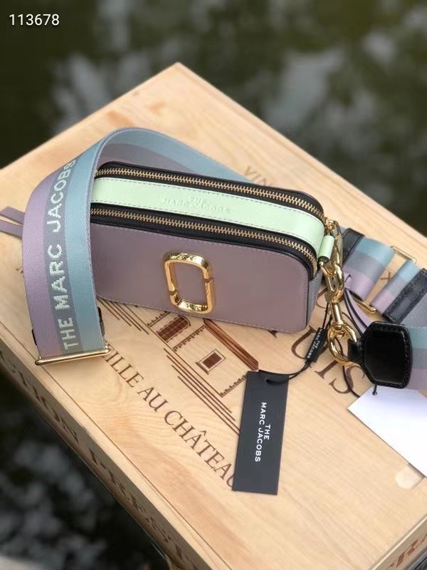 Túi đeo chéo nữ Marc Jacobs da thật màu tím | Túi xách Snapshot Camera bag mẫu mới nhất 22