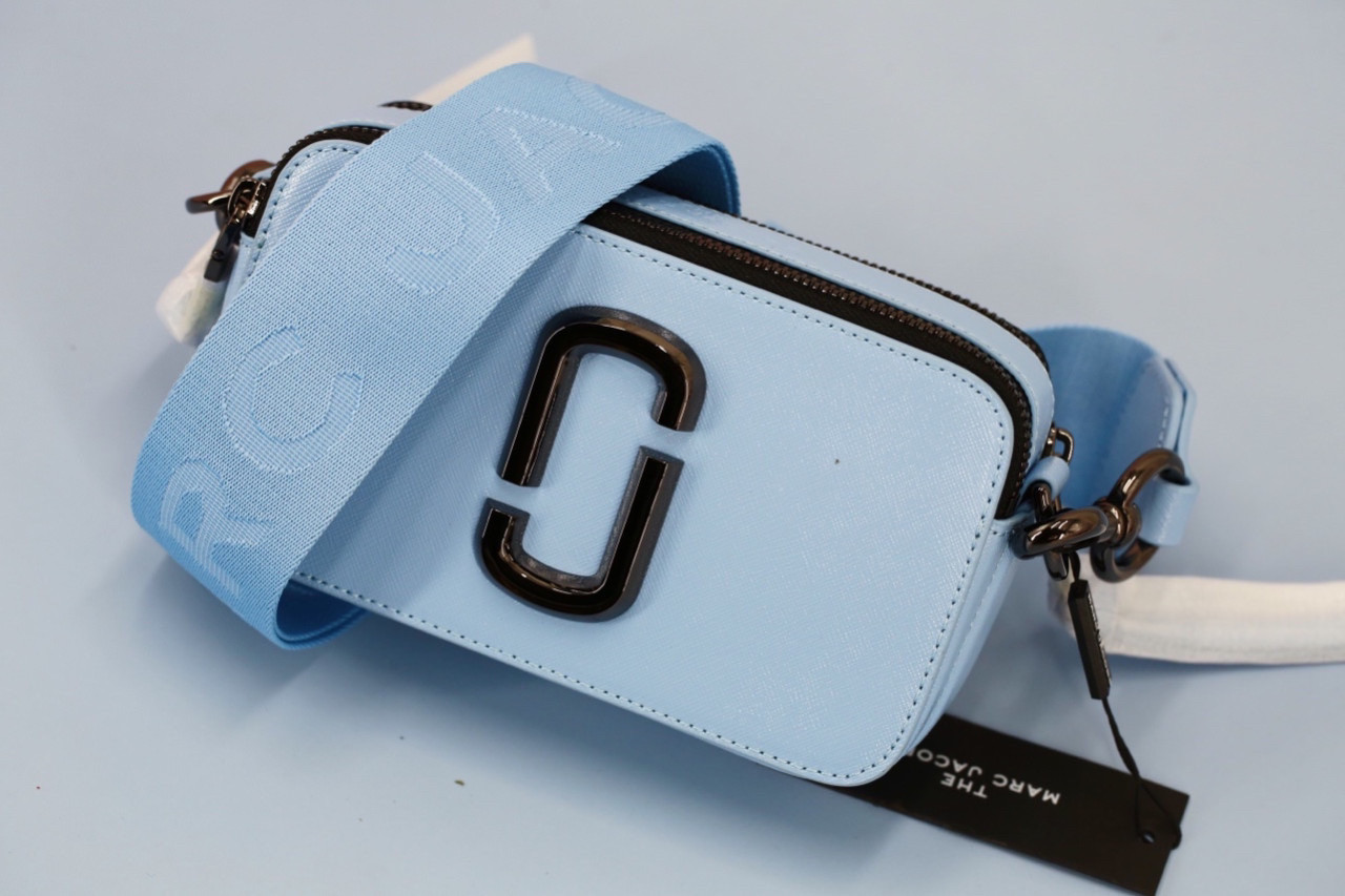 Túi đeo chéo nữ Marc Jacobs da thật màu xanh | Túi xách Snapshot Camera bag mẫu mới nhất 1