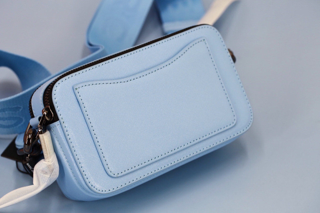 Túi đeo chéo nữ Marc Jacobs da thật màu xanh | Túi xách Snapshot Camera bag mẫu mới nhất 6