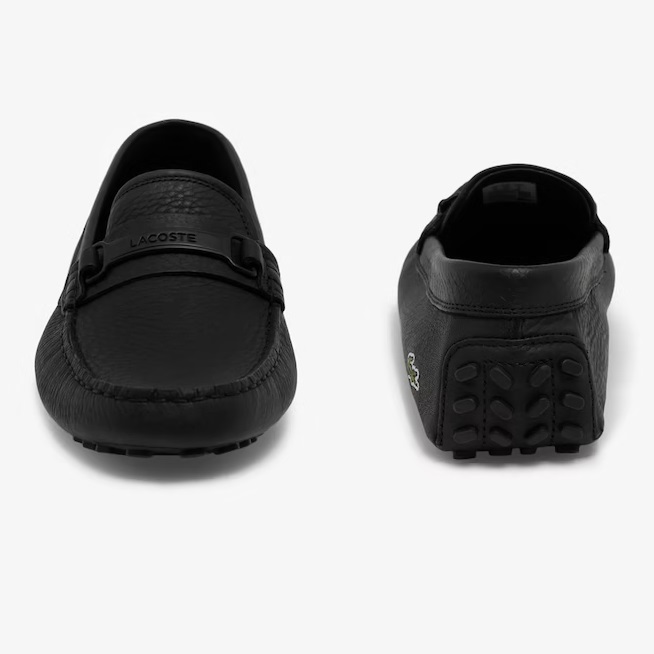 GIÀY NAM LACOSTE ANSTED MEN’S LEATHER LOAFERS IN BLACK 2