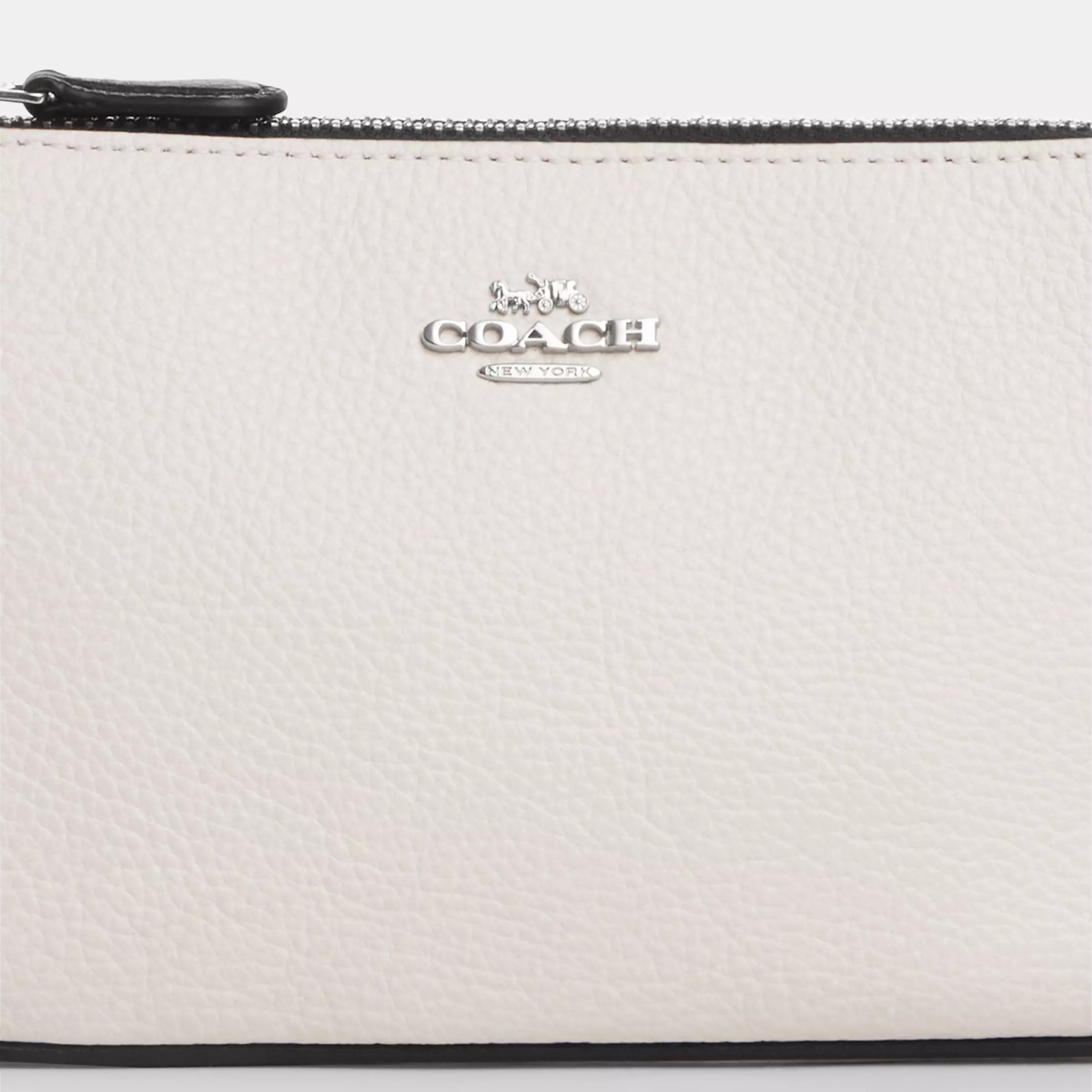 TÚI KẸP NÁCH COACH NOLITA 19 SILVER CHALK BLACK REFINED PEBBLE LEATHER CP490 4
