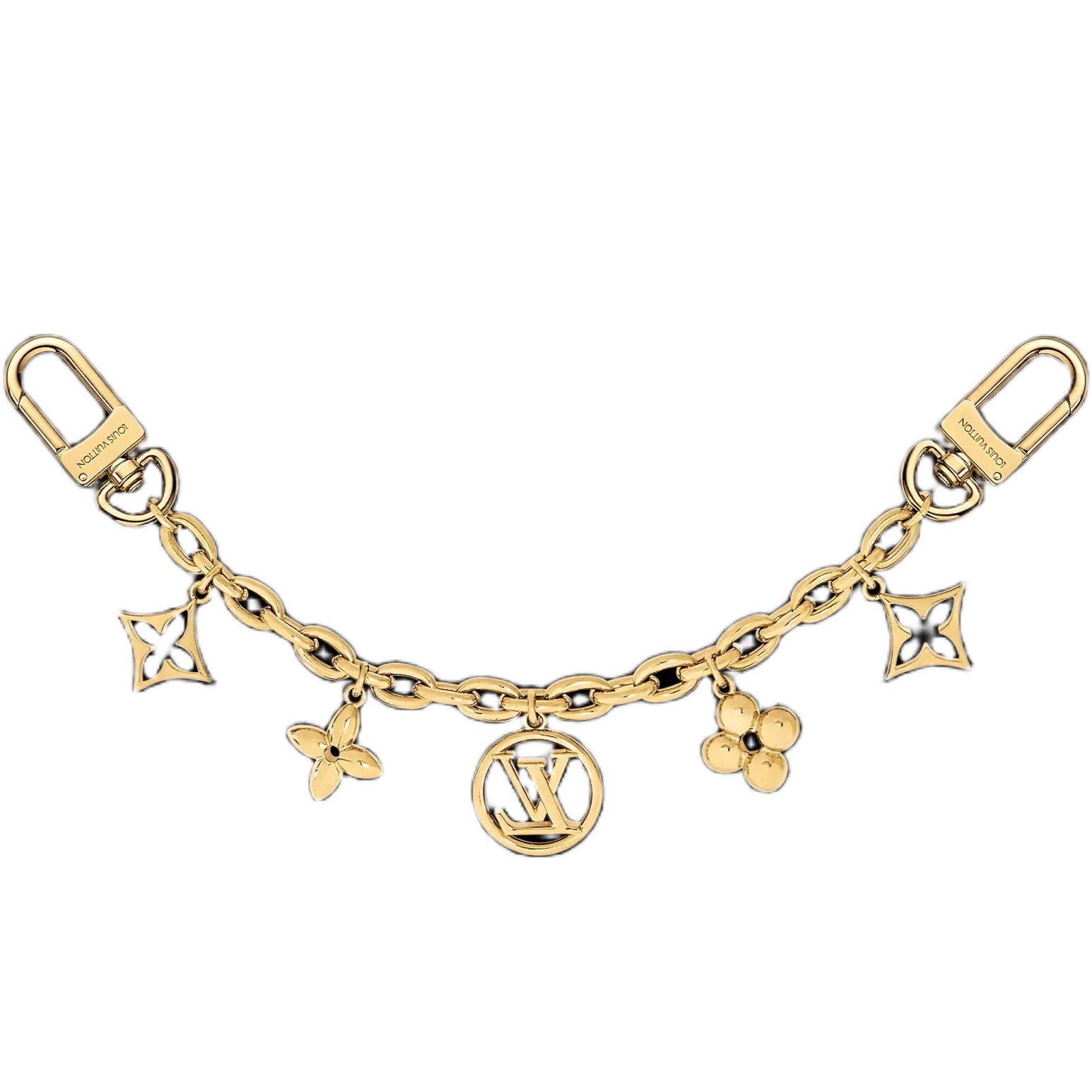 Dây đeo túi Louis Vuitton Fleur De Monogram Bag Charm Chain 1