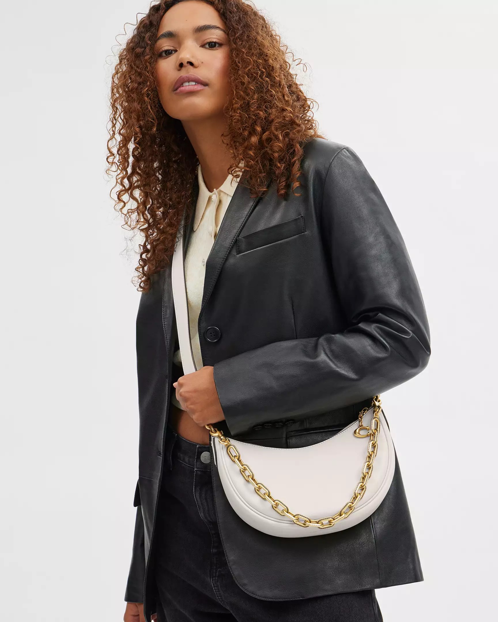 Túi đeo vai Coach Mira Shoulder Bag Brass Chalk CM583 6