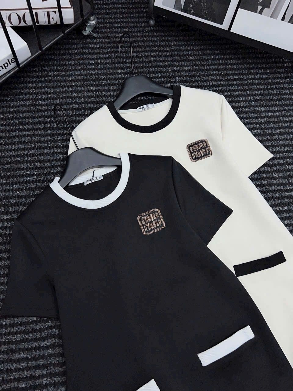 Đầm nữ Miu Miu cổ tròn dáng suông 6