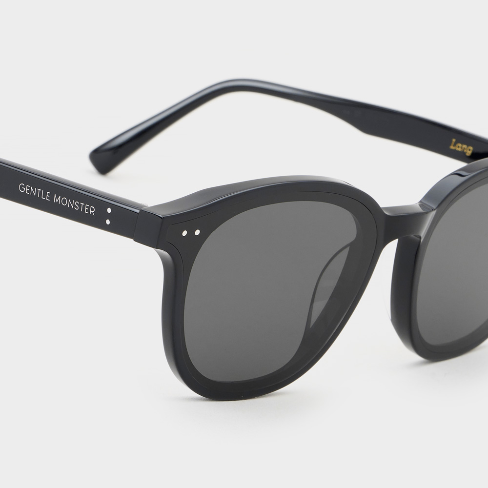 Mắt kính Gentle Monster Lang 01 Black Lenses Round Acetate Frame 20
