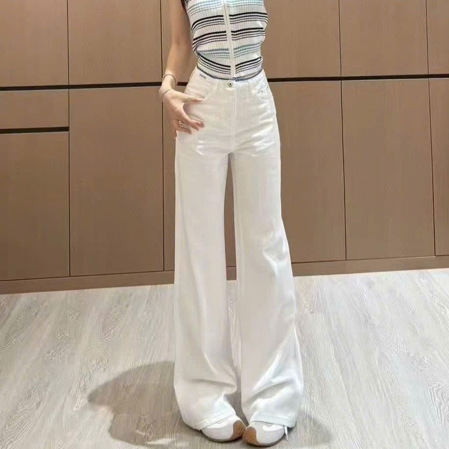 Quần suông dài Miu Miu màu trắng 6