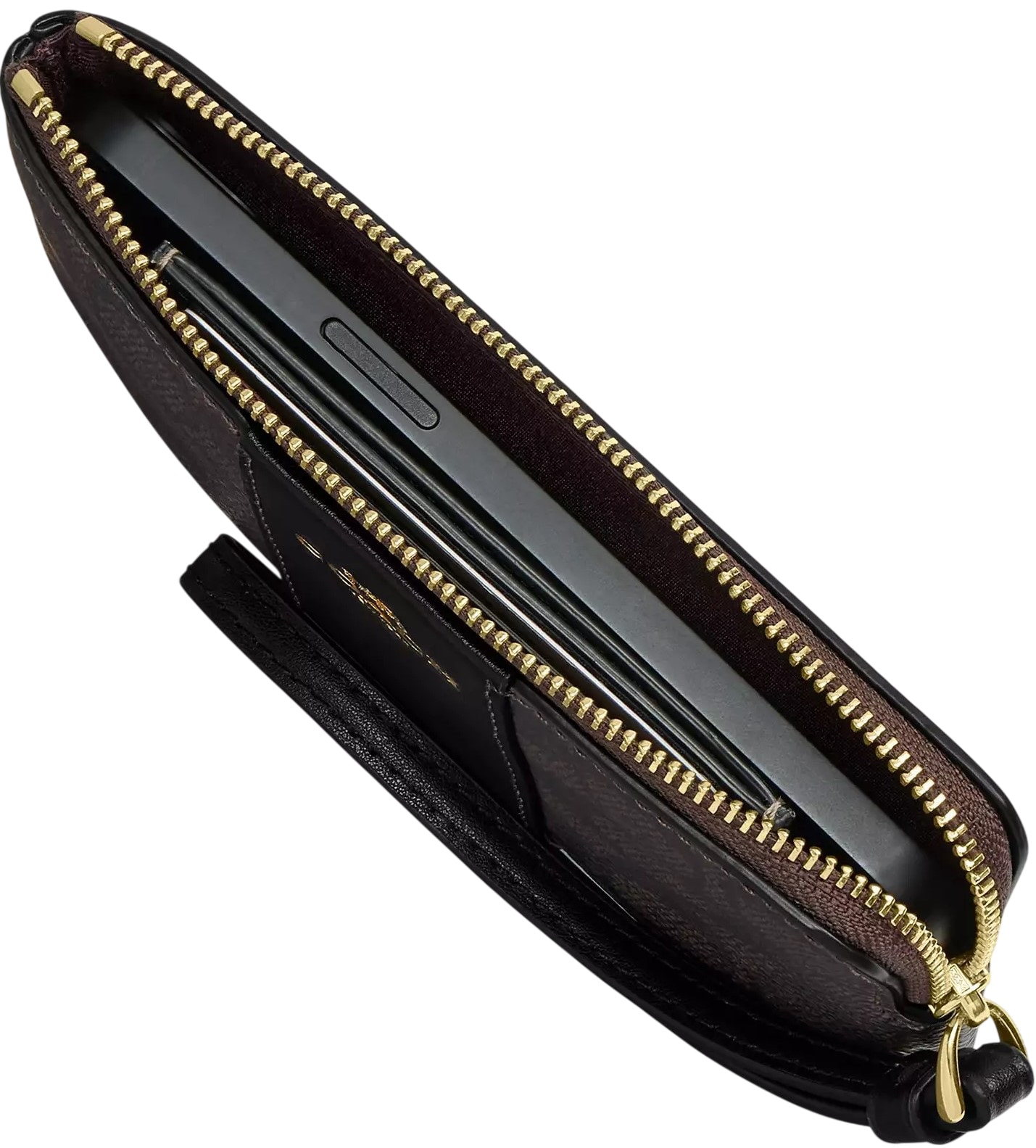 Ví Coach Corner Zip Wristlet With Sketch Print Chalk Multi CAQ54 2