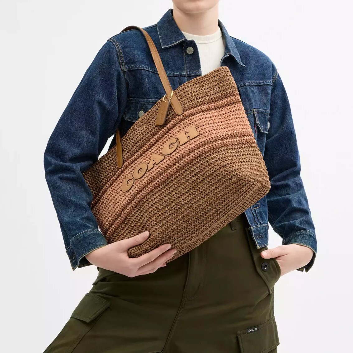 Túi Coach City Tote Bag Honey Brown Multi CBG87 5