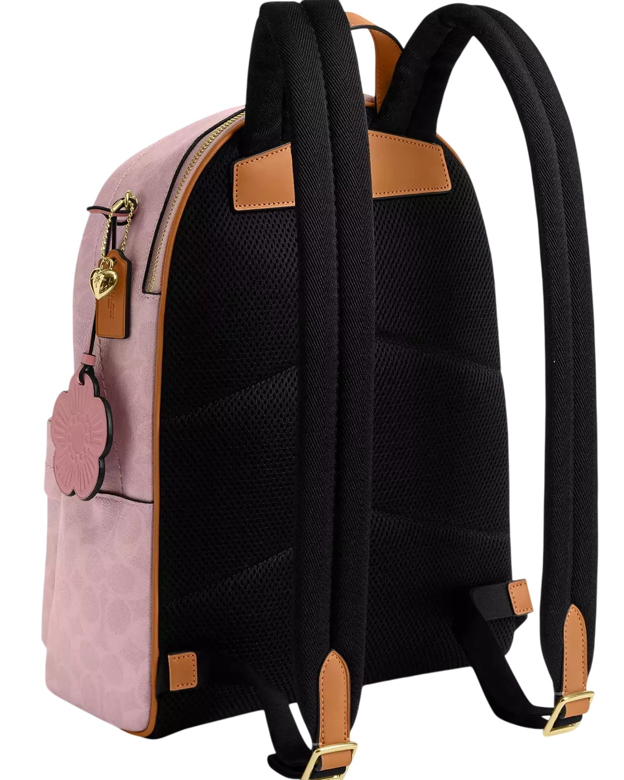 Balo Coach Taylor Small Backpack In Signature Canvas With Charms CEF46 5