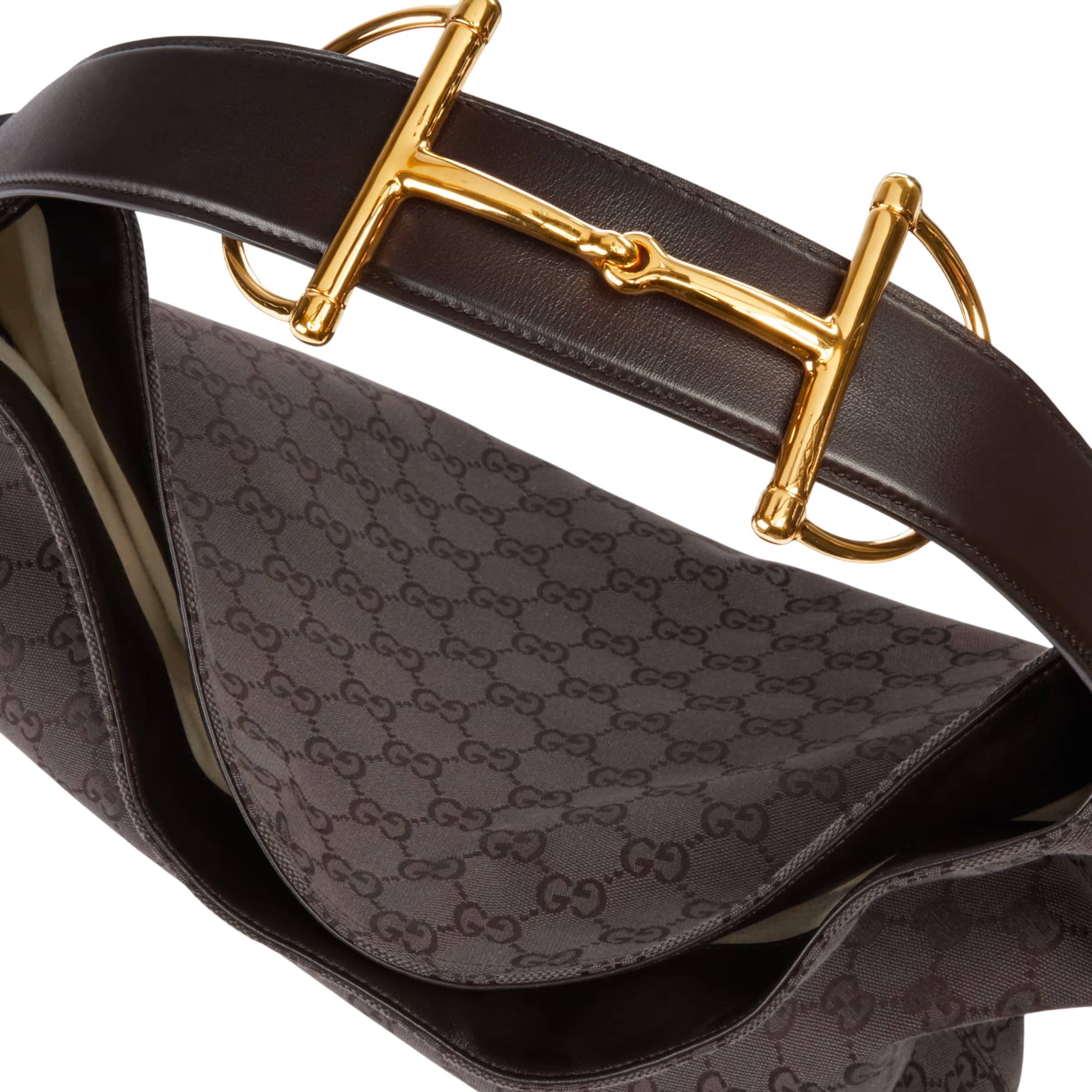 Túi Gucci Beatrix Large Tote Bag Brown and Dark Brown GG Canvas 3
