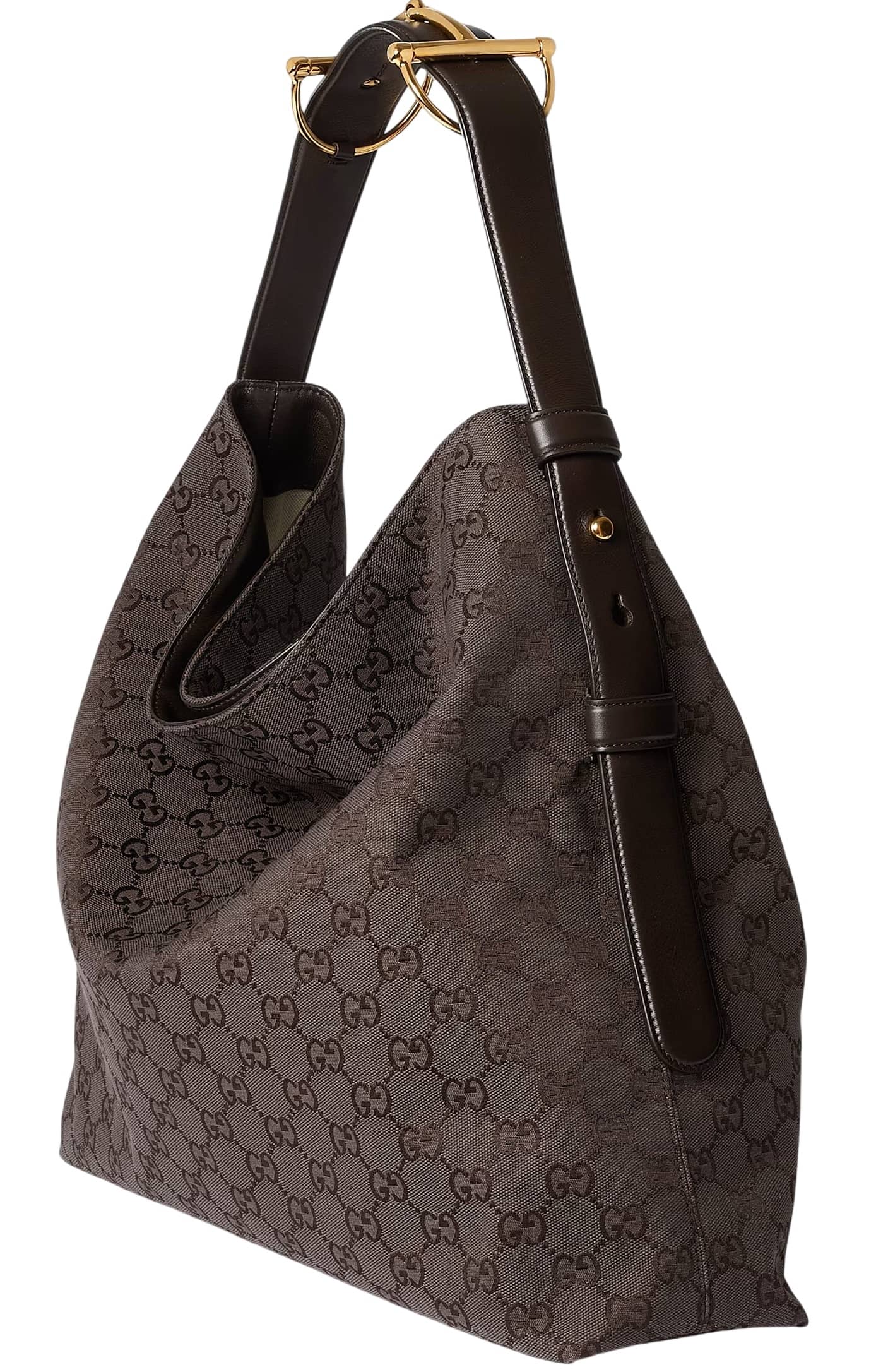 Túi Gucci Beatrix Large Tote Bag Brown and Dark Brown GG Canvas 4
