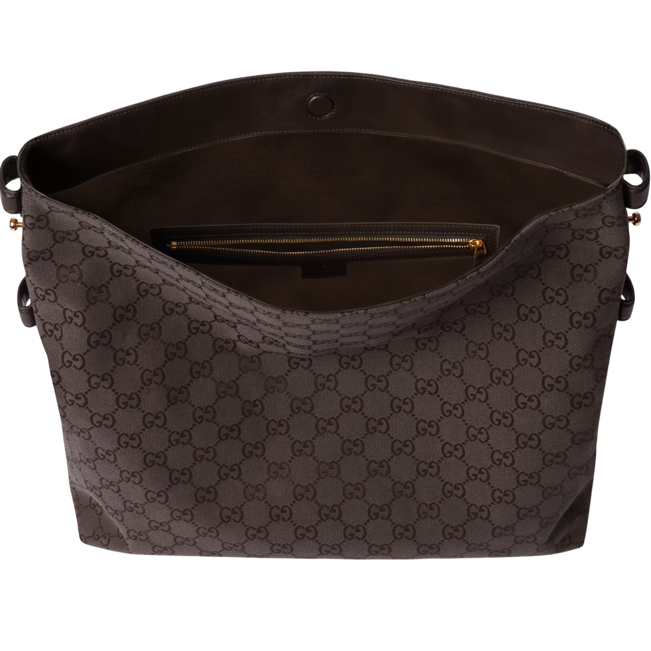 Túi Gucci Beatrix Large Tote Bag Brown and Dark Brown GG Canvas 5