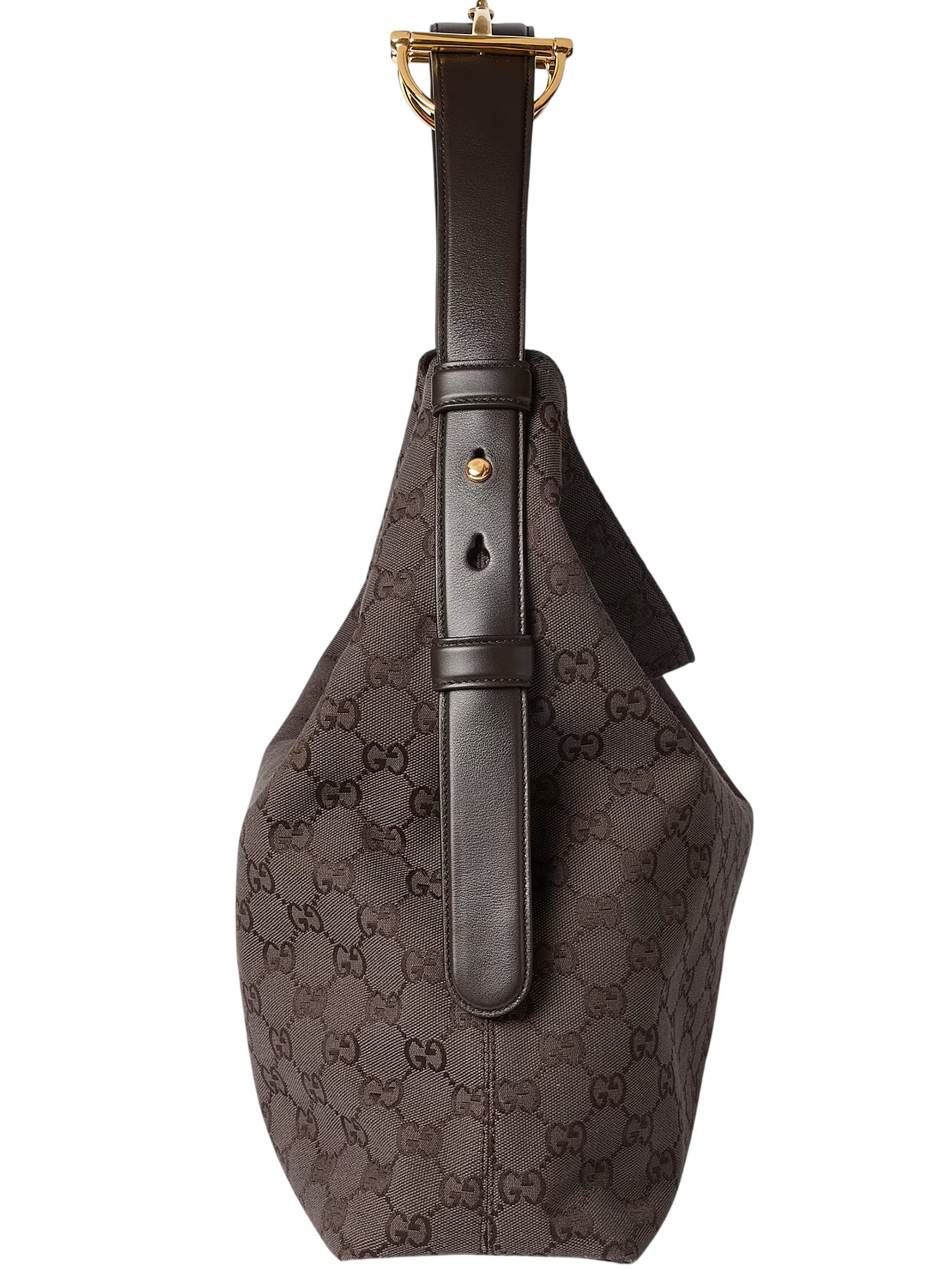Túi Gucci Beatrix Large Tote Bag Brown and Dark Brown GG Canvas 7