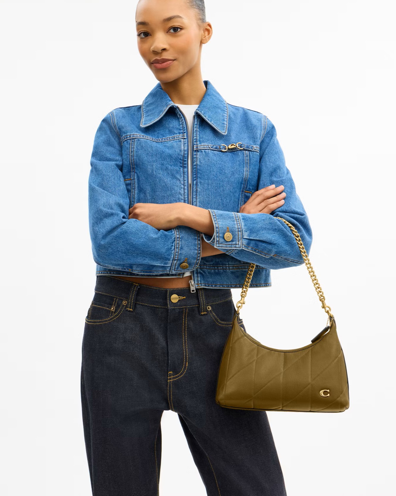 Túi Coach Juliet Shoulder Bag 25 With Quilting Muted Olive CDZ65 8