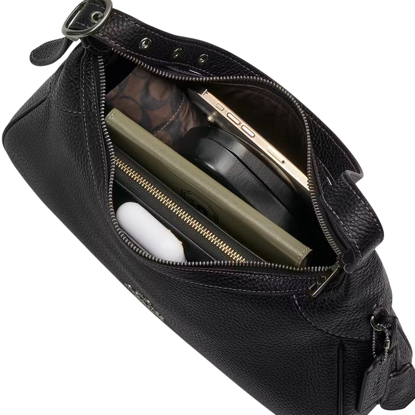 Túi xách nữ Coach Ella Small Shoulder Bag Black CDV36 8