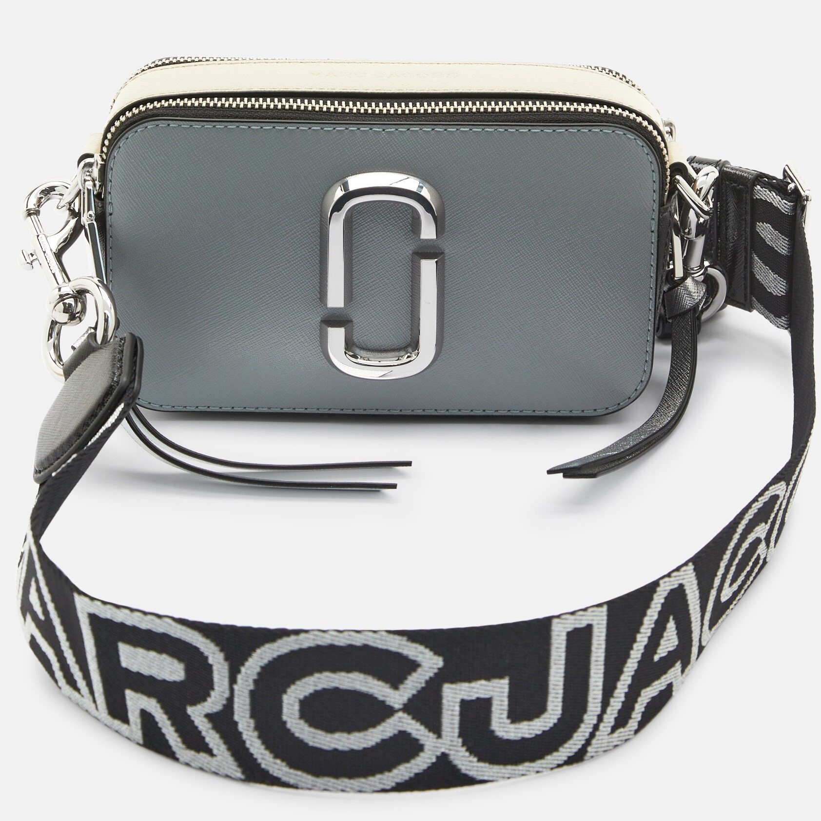 Túi đeo chéo nữ Marc Jacobs màu xám The Snapshot Crossbody Bag In Wolf Grey Multi 5