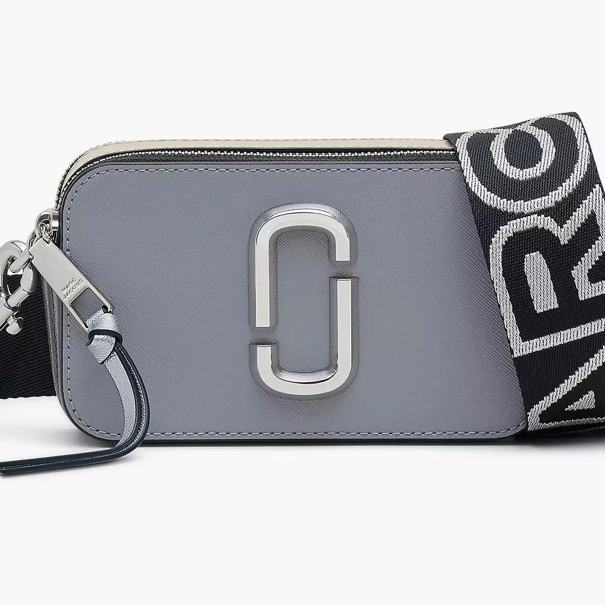 Túi đeo chéo nữ Marc Jacobs màu xám The Snapshot Crossbody Bag In Wolf Grey Multi 19