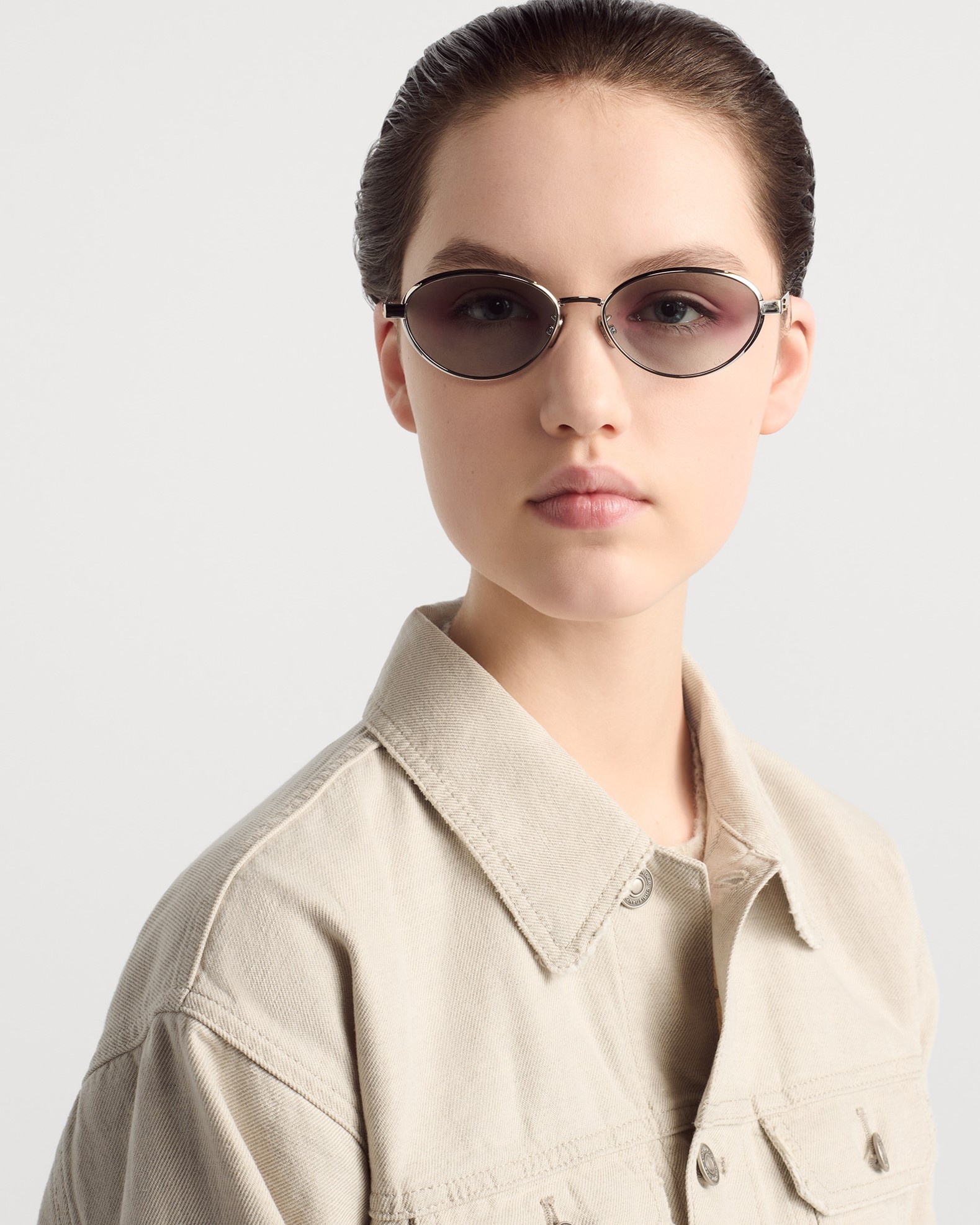 Kính Dior DiorCannage R1U Gradient Blue Oval Sunglasses 1