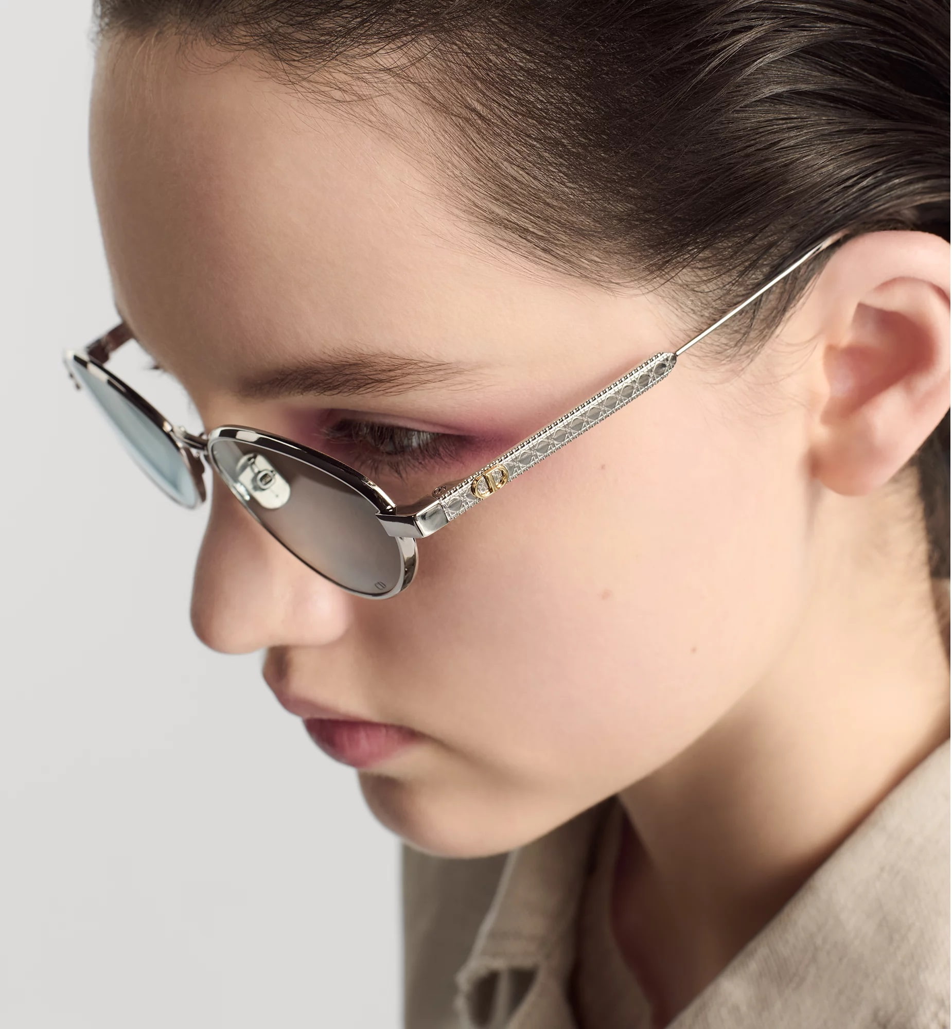 Kính Dior DiorCannage R1U Gradient Blue Oval Sunglasses 5