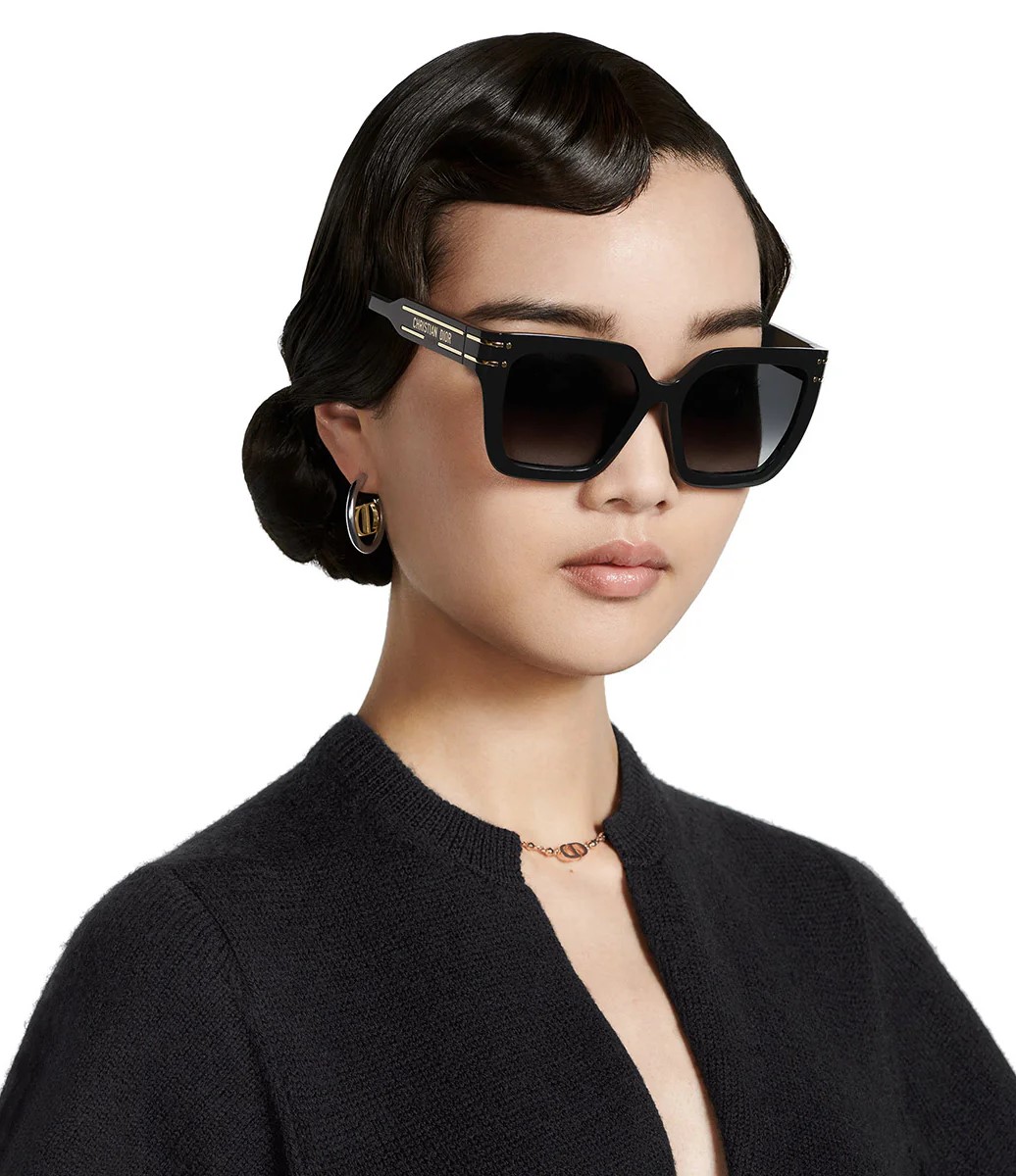 Mắt Kính Dior DiorSignature S10F Black Square Sunglasses 4