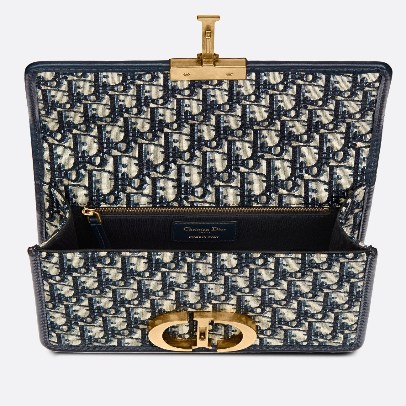 TÚI XÁCH NỮ DIOR 30 MONTAIGNE BLUE DIOR OBLIQUE JACQUARD BAG 8