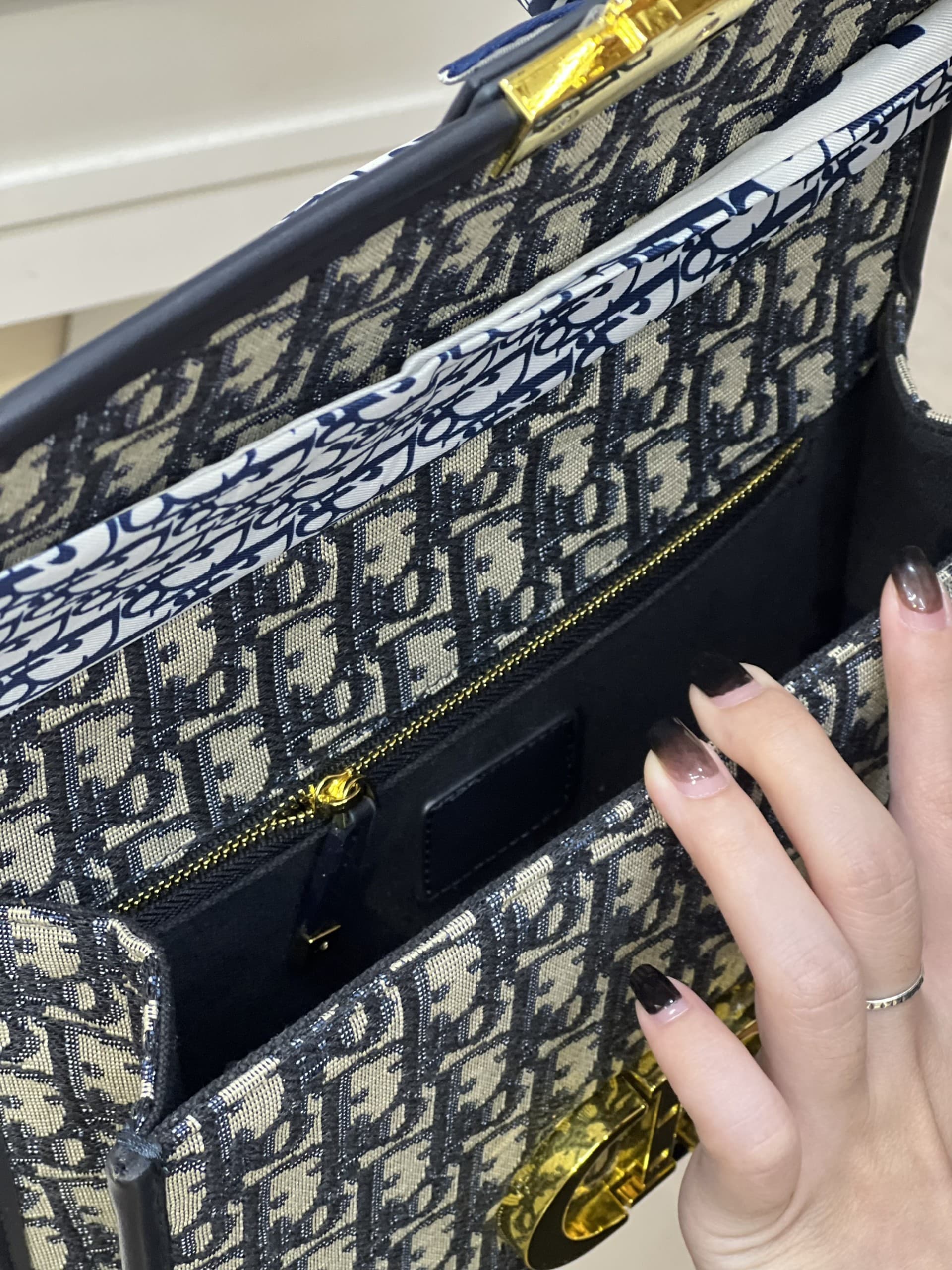 Dior DiorAddict Flap Bag in Burgundy Oblique Canvas GHW  Brands Lover