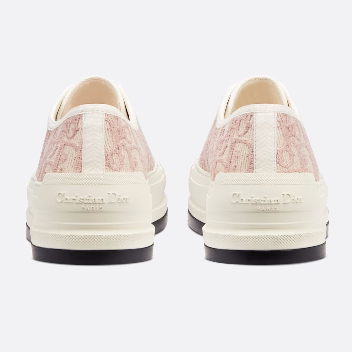 GIÀY THỂ THAO NỮ WALK N DIOR PLATFORM SNEAKER IN NUDE DIOR OBLIQUE EMBROIDERED COTTON 5