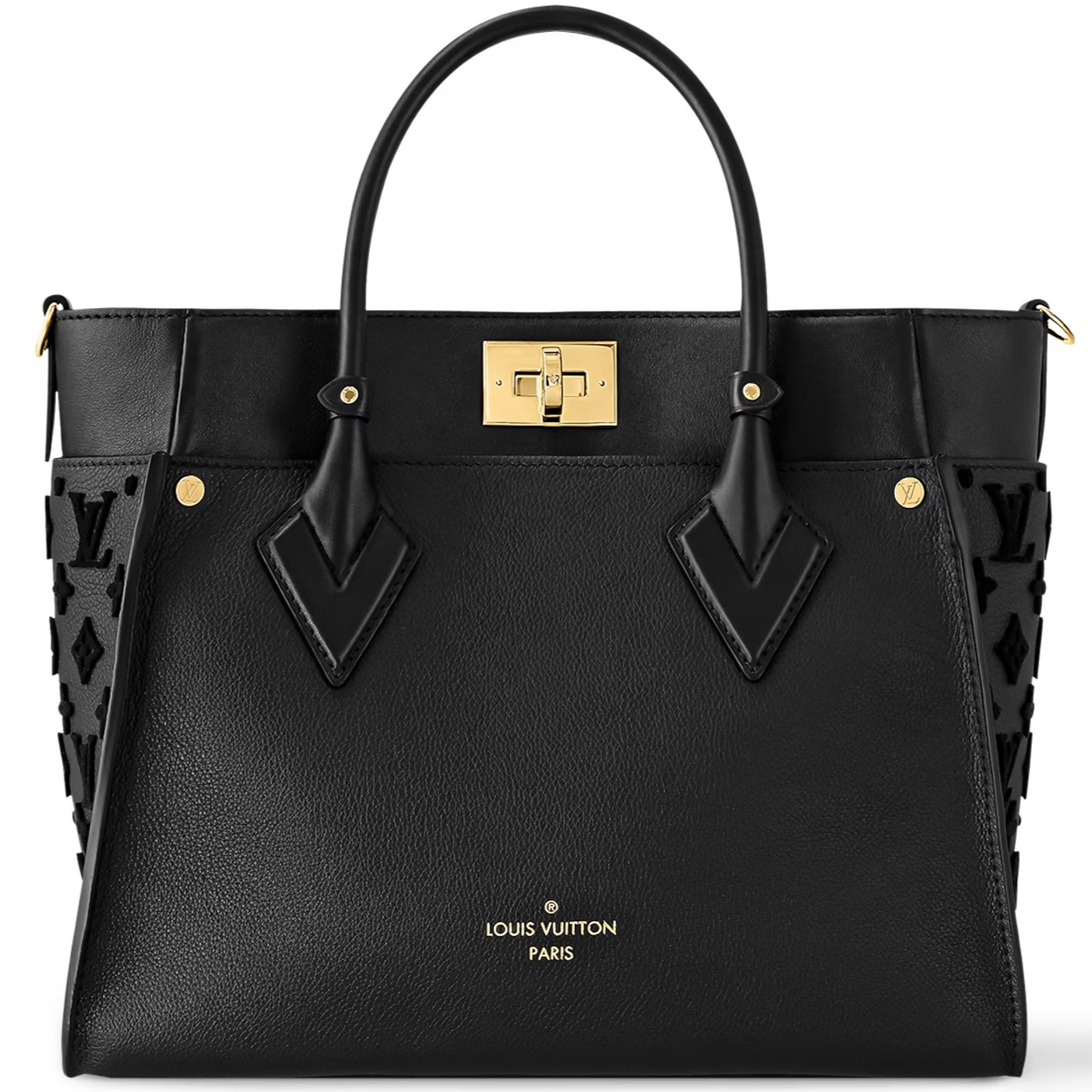 Túi Louis Vuitton On My Side MM Black 12