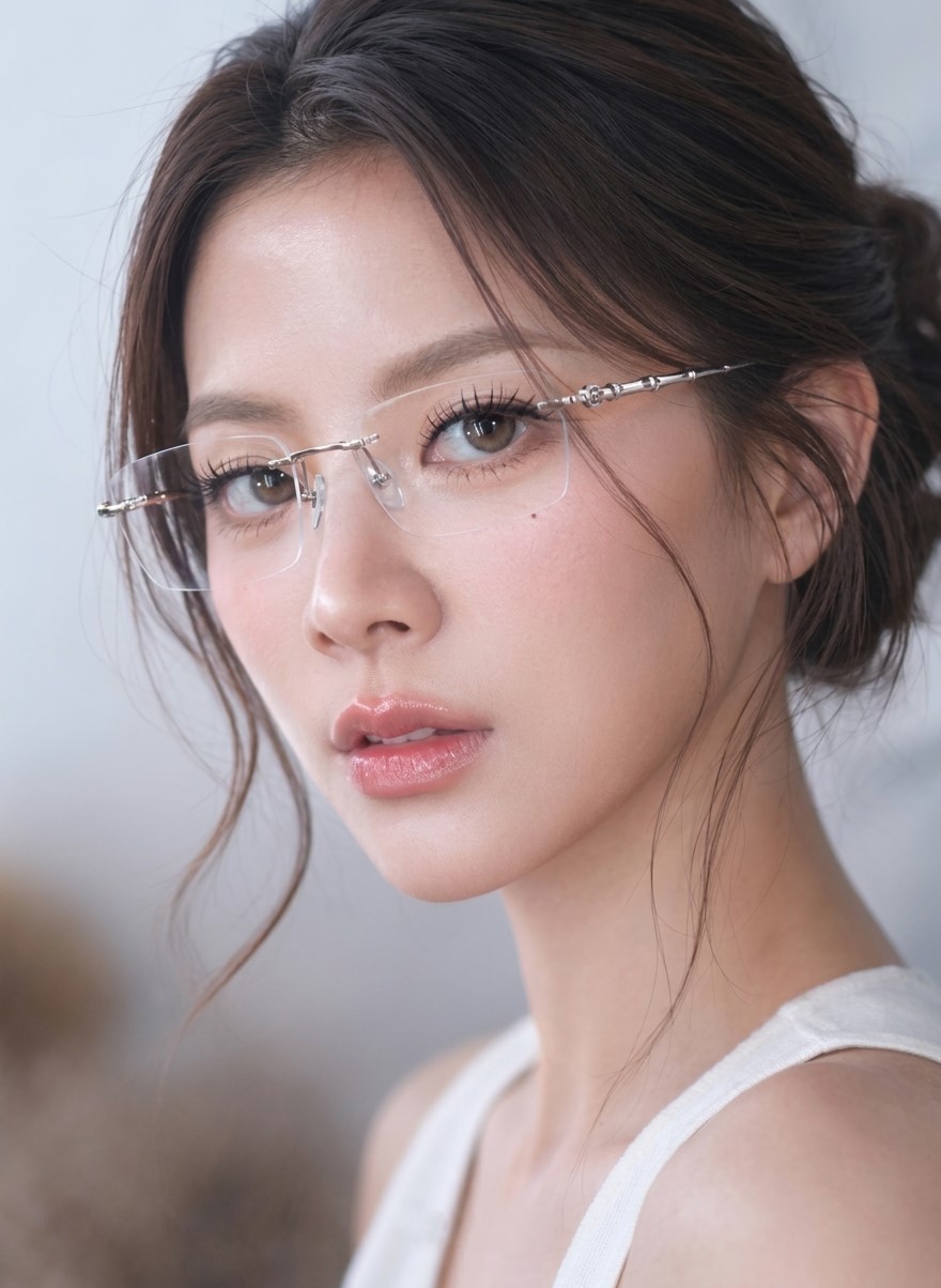 Mắt kính tròng cận Gucci Metal Rimless Eyeglasses with Clear Lenses Silver GG2154O 001 10