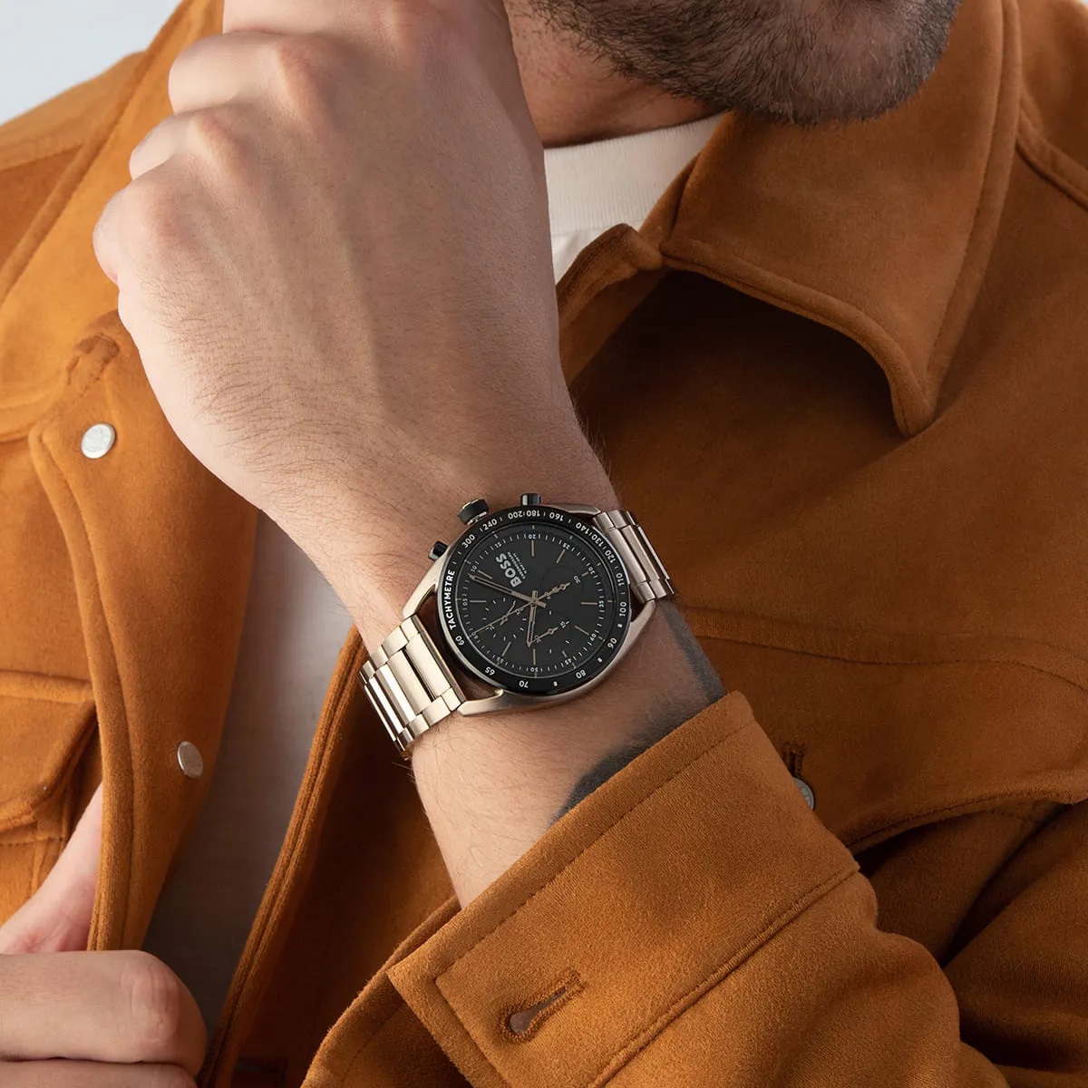 Đồng hồ Hugo Boss Centre Court Bronze Stainless Strap Bracelet Watch 1514027 4