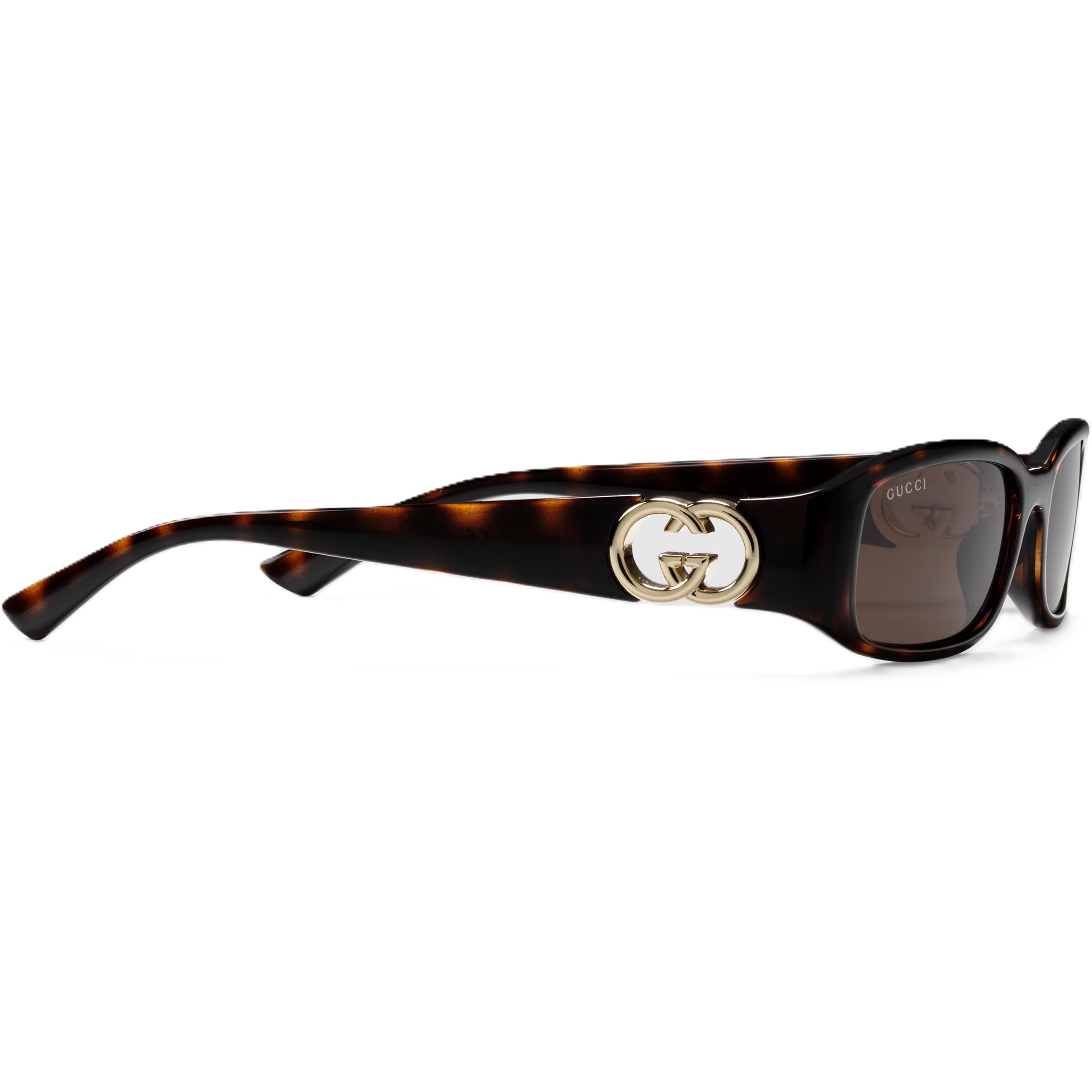 Mắt kính Gucci Rectangular Frame Sunglasses Dark Tortoiseshell GG1661S 9
