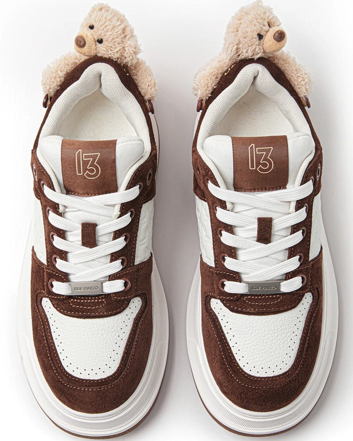 Giày Gấu Teddy 13DE MARZO Bear Thick Base Sneaker Khaki 6