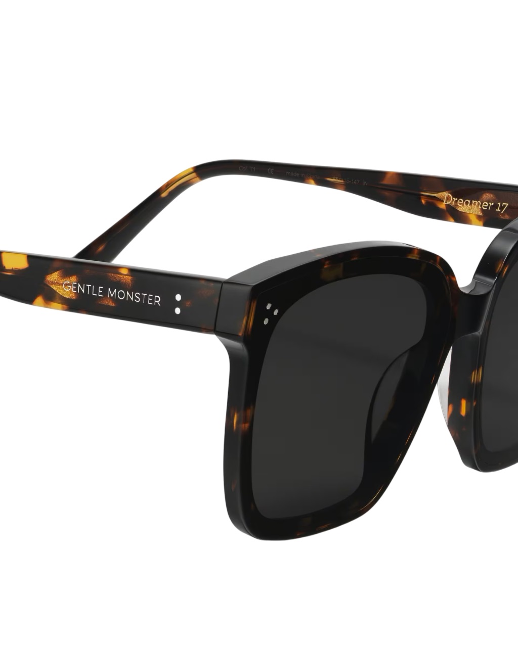 Kính Mát Gentle Monster Dreamer 17 T1 Black Lenses Oversized Square Flatbar Frame 2
