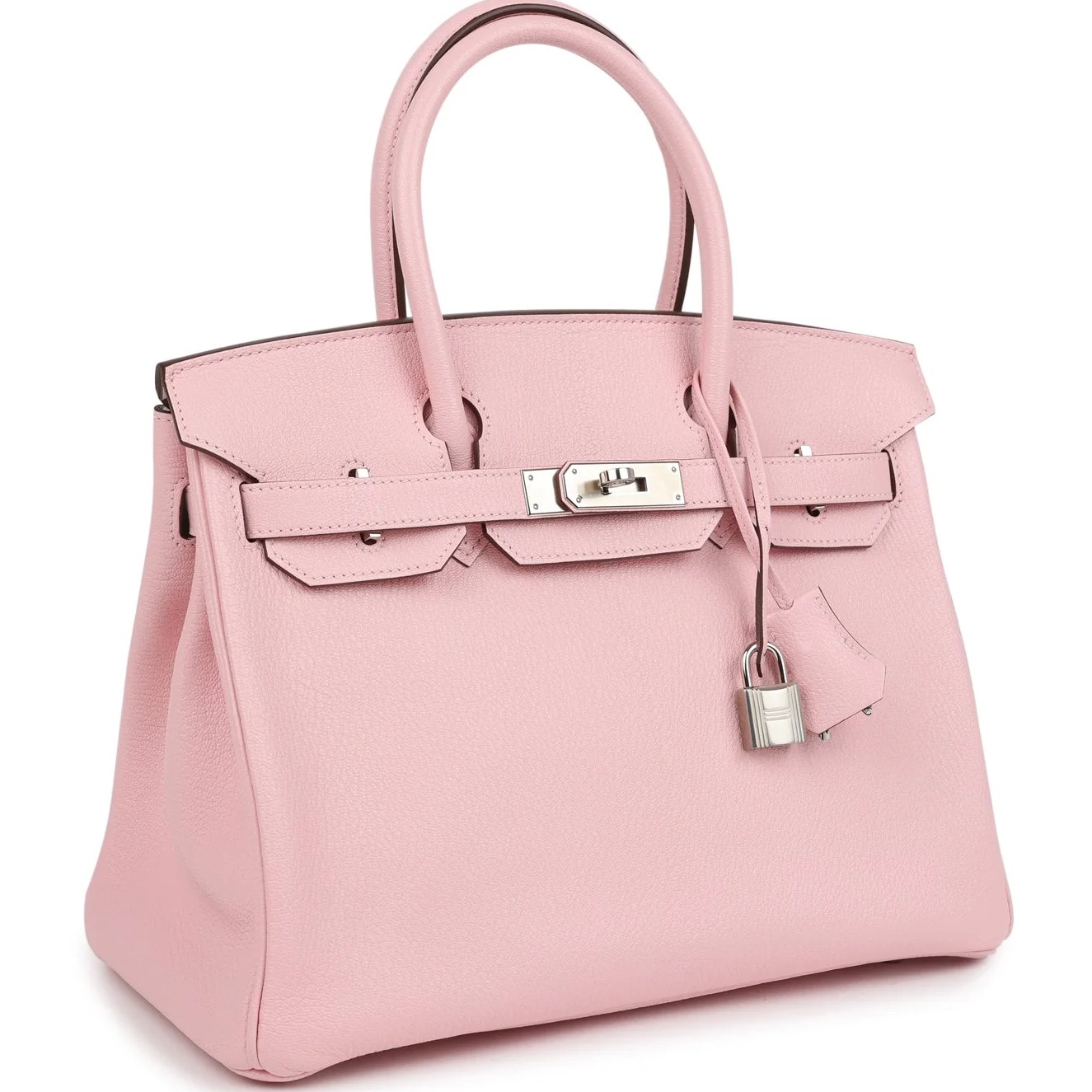 Túi Hermès Birkin 30 Rose Sakura Verso Chèvre Palladium Hardware 1