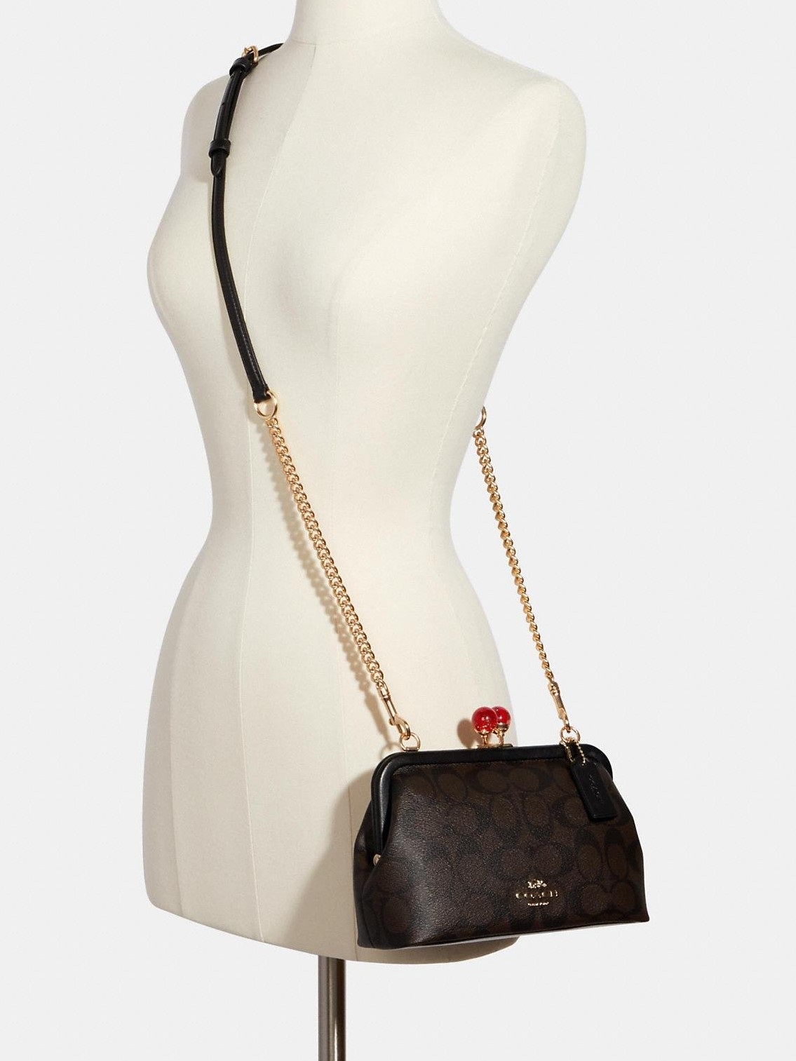 TÚI COACH NORA KISSLOCK CROSSBODY BAG IN SIGNATURE CANVAS 12