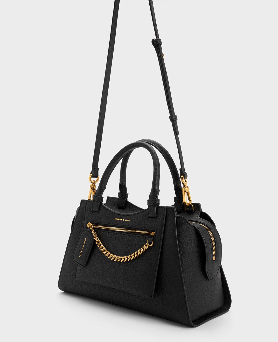 TÚI XÁCH CHARLES AND KEITH AVIS TRAPEZE TOTE BAG CK2-30671492 12