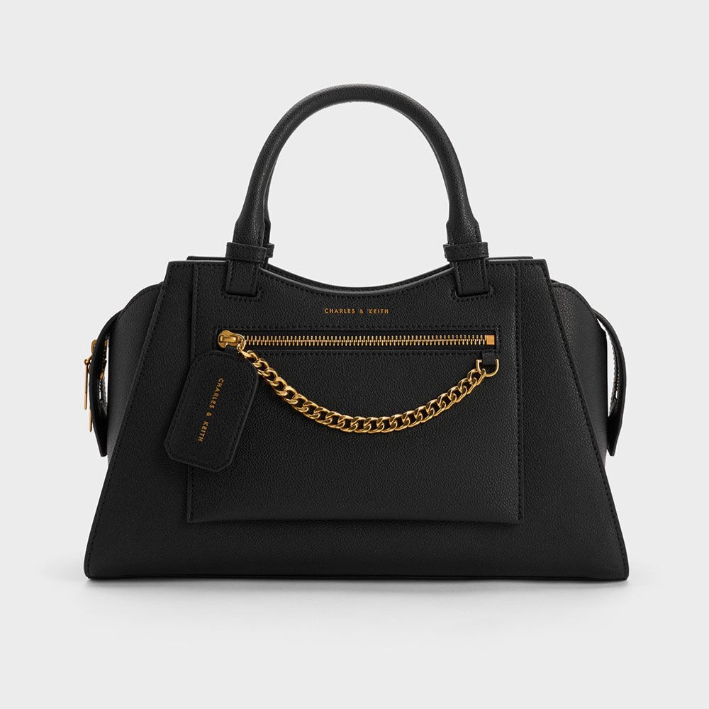 TÚI XÁCH CHARLES AND KEITH AVIS TRAPEZE TOTE BAG CK2-30671492 17