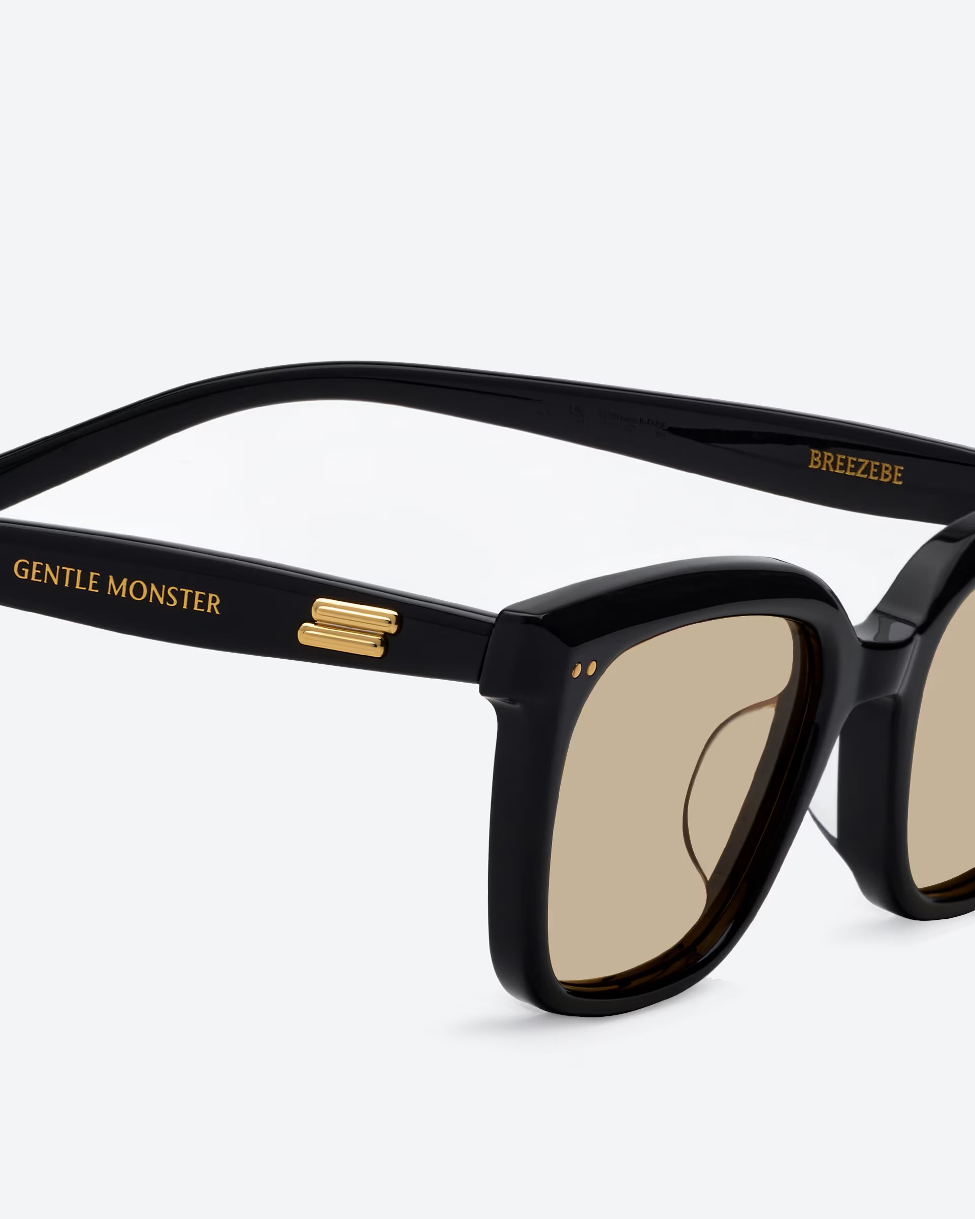 Mắt Kính Gentle Monster Breezebe 01(BR) Brown Lenses Black Acetate Frame 4