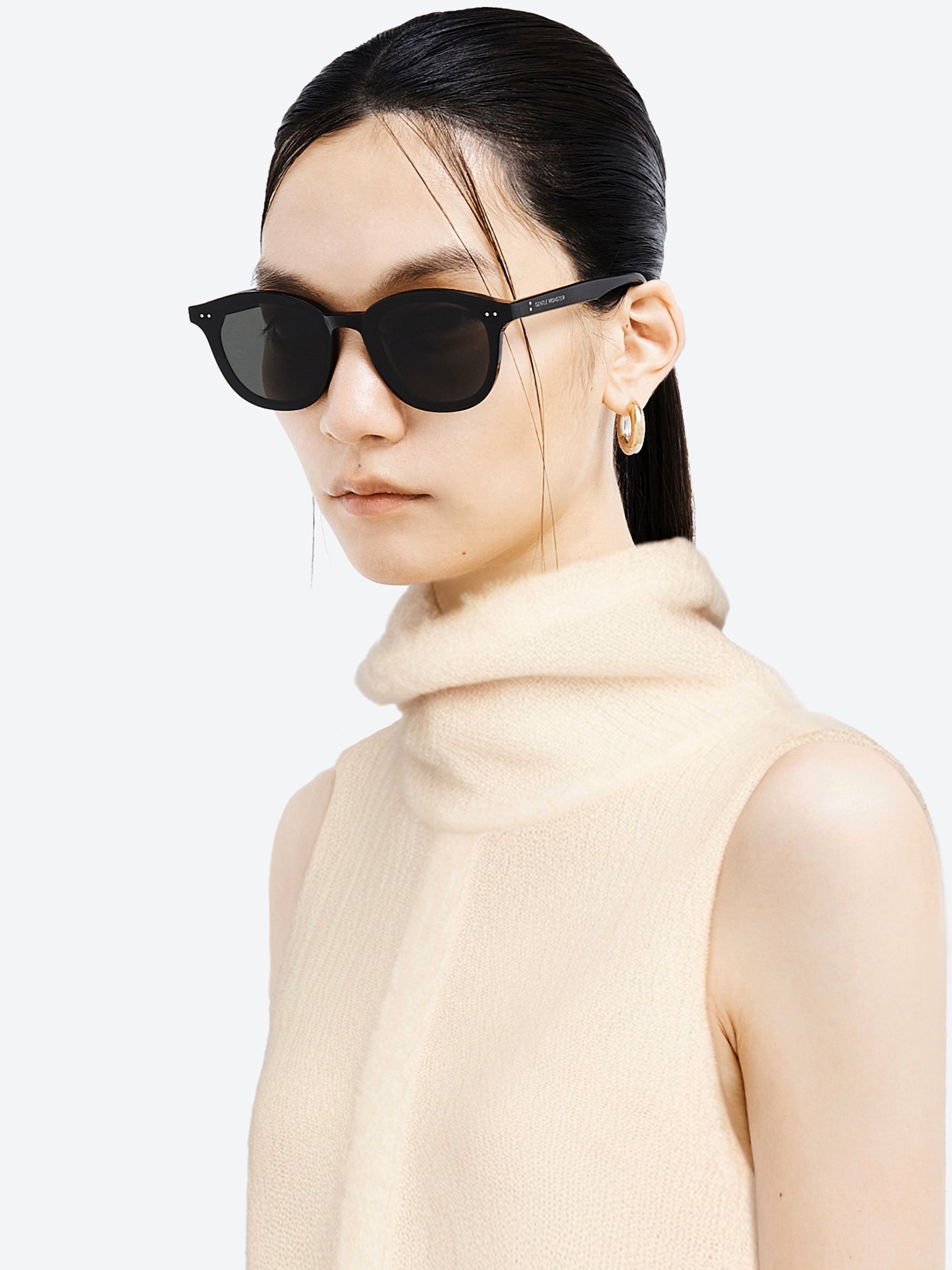 Mắt kính Gentle Monster Lang 01 Black Lenses Round Acetate Frame 13