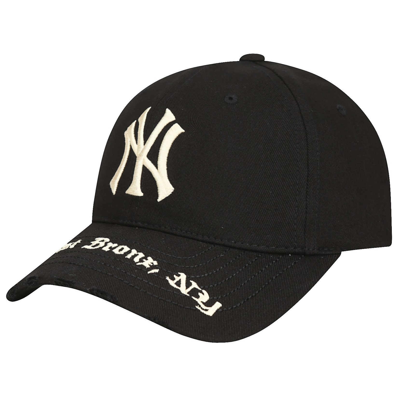 NÓN NY MLB GOTHIC ADDRESS STRUCTURE BALL CAP NEW YORK YANKEES BLACK 32CPKP111-50L 3