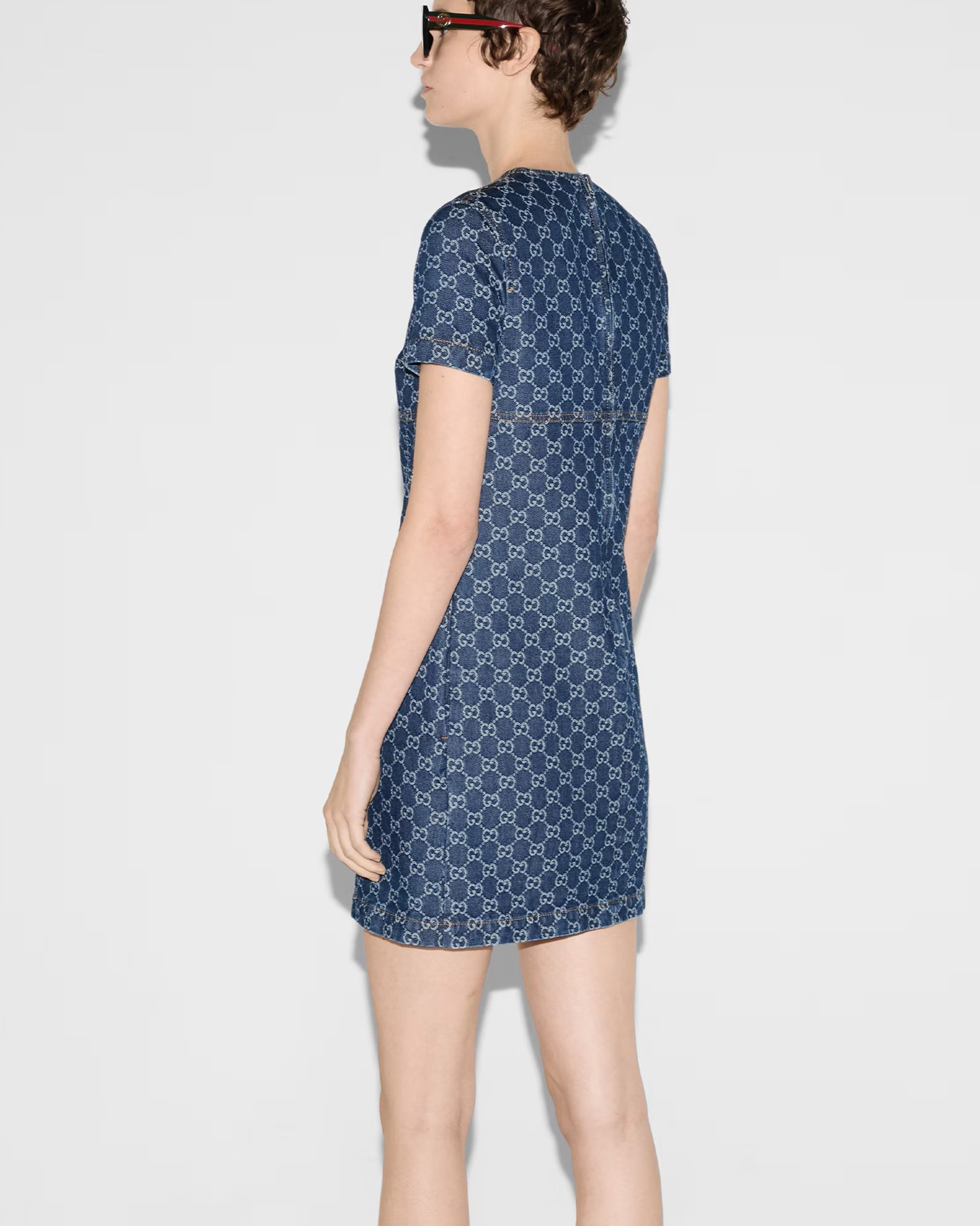Đầm Gucci GG Denim Jacquard Dress 10