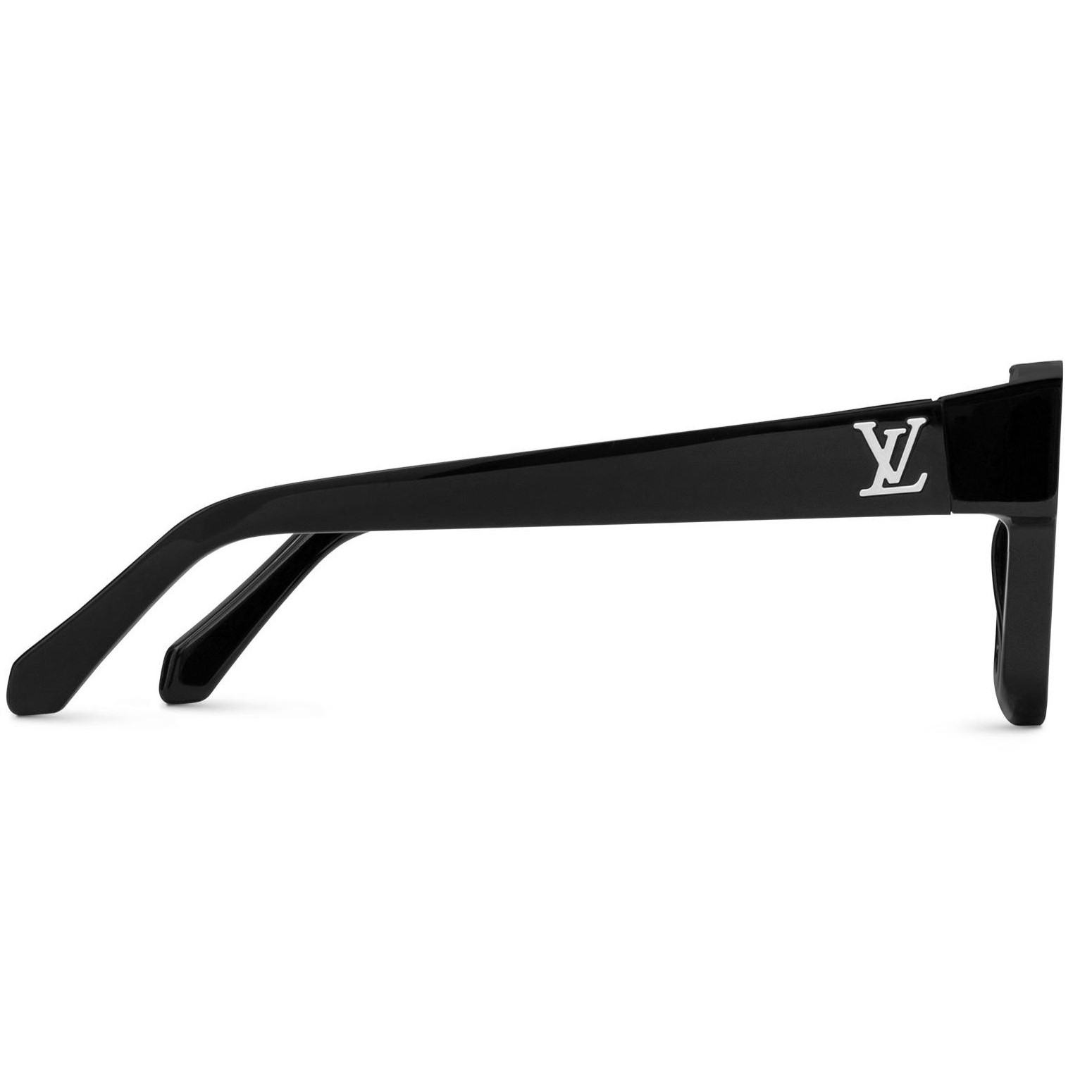 MẮT KÍNH LOUIS VUITTON EVIDENCE SQUARE SHAPE WHITE PARTS BLACK ACETATE FRAME SUNGLASSES Z1682E 6