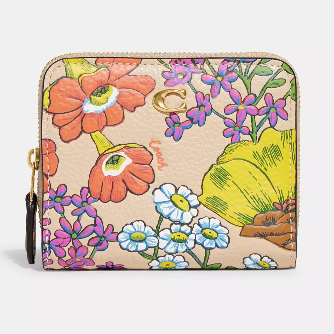 VÍ NGẮN NỮ COACH BILLFOLD WALLET WITH FLORAL PRINT CJ372 3